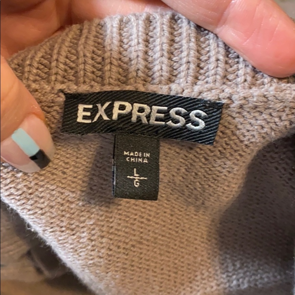Lace up back Express Sweater - Picture 2 of 3